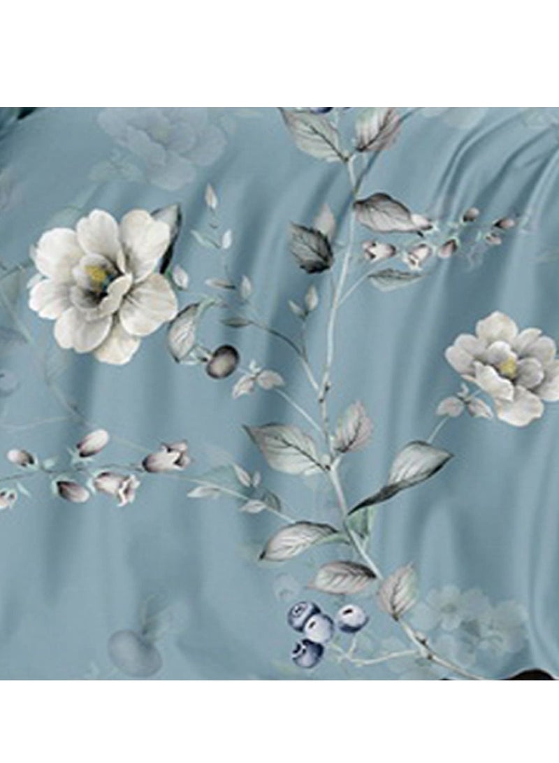 فيفوريت فيفرت طقم لحاف أزرق نقشة بألوان متعددة كينج نفرين طقم 6 قطع - Image 5