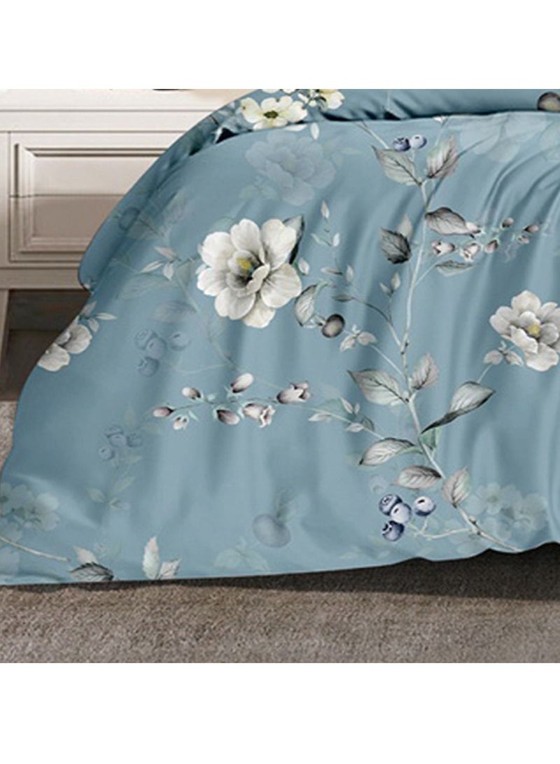 فيفوريت فيفرت طقم لحاف أزرق نقشة بألوان متعددة كينج نفرين طقم 6 قطع - Image 4