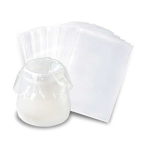 KOTESLLOE Paint Sprayer Parts, 50 Pcs Paint Sprayer Bags, 7.8'' X 11.8'' Sprayer Cup Liners, Transparent Spray Gun Cup Canister Liners for Wagner Paint Sprayer - Image 1