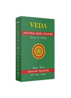 VEDA Veda Natural Plant-Based Hair Dye for Dark Tones | Henna, Indigo & Hair Pack | Long-Lasting Botanical Coloring 