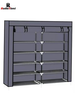 Double Fabric Shoe Rack Grey - pzsku/Z181957A985B6113C94A7Z/45/_/1726279495/8299c2ea-248e-436e-888f-4670d223b340