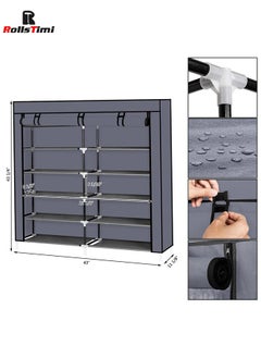 Double Fabric Shoe Rack Grey - pzsku/Z181957A985B6113C94A7Z/45/_/1726279506/3779773d-caa5-44bc-b579-7446aa0d522c