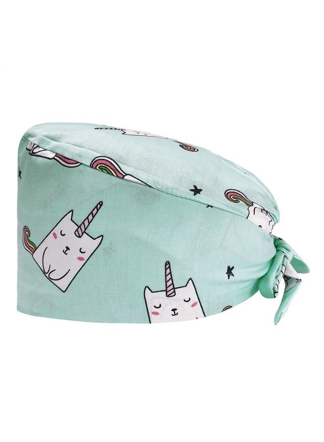 NIBEMINENT Hospital Nurse Scrubs Cap Beautician Scrub Hat Pet Shop Surgery Cap Dentist Cap Doctor Scrub Cap Long Hair Hat Accessories