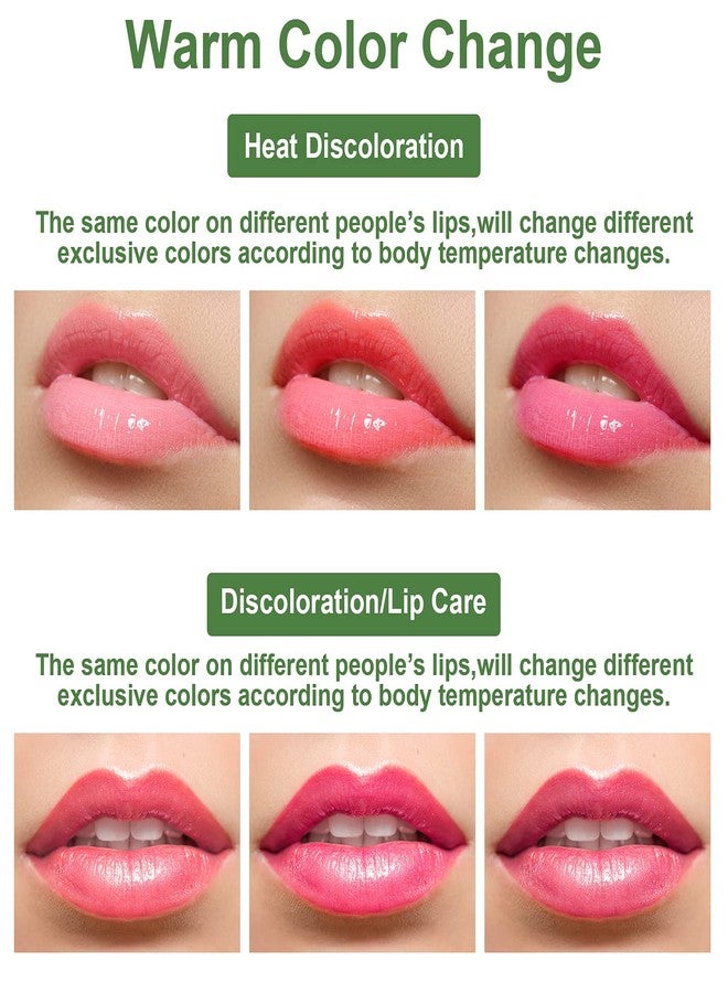 DTDR 2PCS Aloe Vera Lipstick,Long Lasting Nutritious Color Changing Lip Balm,Natural Moisturizer Magic Temperature Color Change Lip Gloss,Green - Image 5