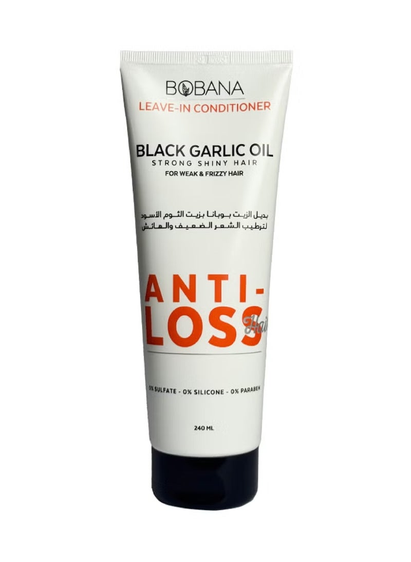 بوبانا ليف ان بديل الزيت بوبانا بزيت الثوم الأسود، 240 مل