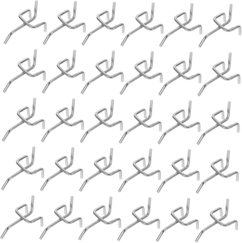 50 قطعة من علاقات الأبواب بدون حفر سهلة التركيب خطافات التخزين مقاس 5X3X2.5 سم للحمام والمطبخ والمكتب - Image 1