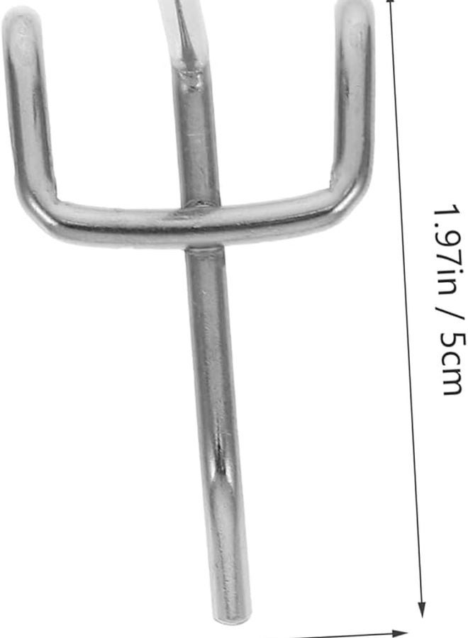 50 قطعة من علاقات الأبواب بدون حفر سهلة التركيب خطافات التخزين مقاس 5X3X2.5 سم للحمام والمطبخ والمكتب - Image 3