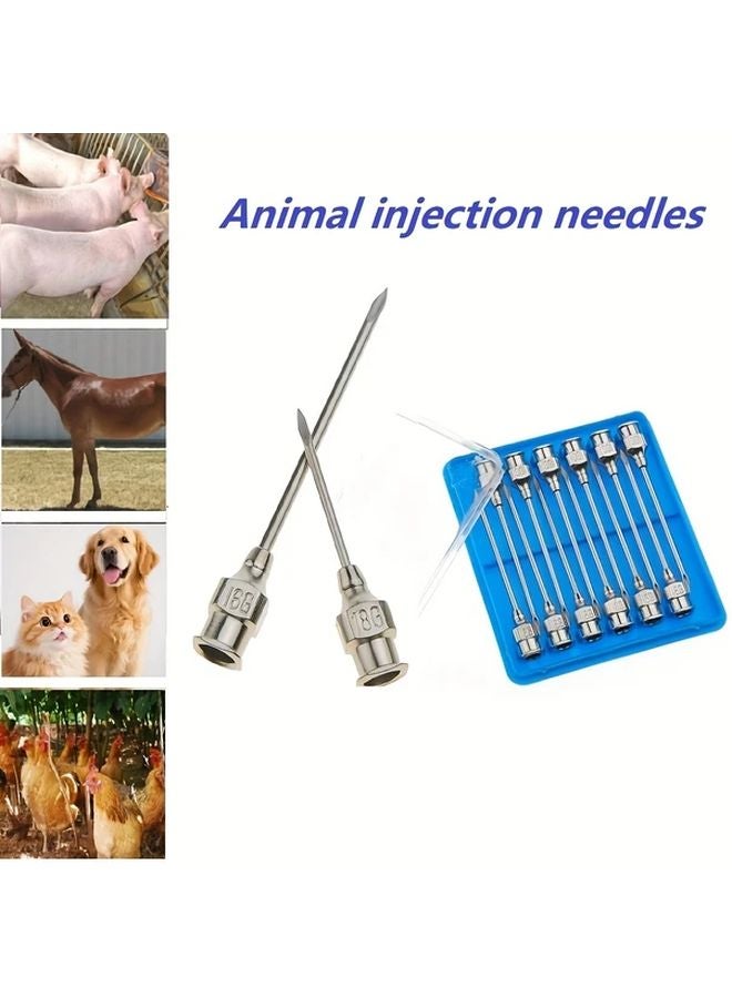 16x38 Heavy Duty Veterinary Injection Needles 3 Sizes Stainless Steel for Farm Animals Pets - Image 2