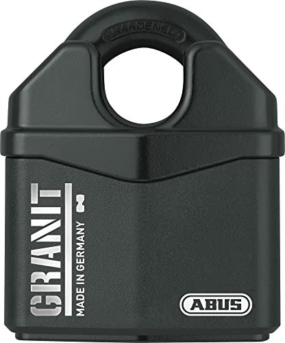 ABUS Granit 37/80 Heavy Duty Hardened Steel Padlock - Closed Shackle Lock with 1/2" Shackle - Corrosion Resistant Outdoor Lock - Made in Germany - Keyed Different - Image 1