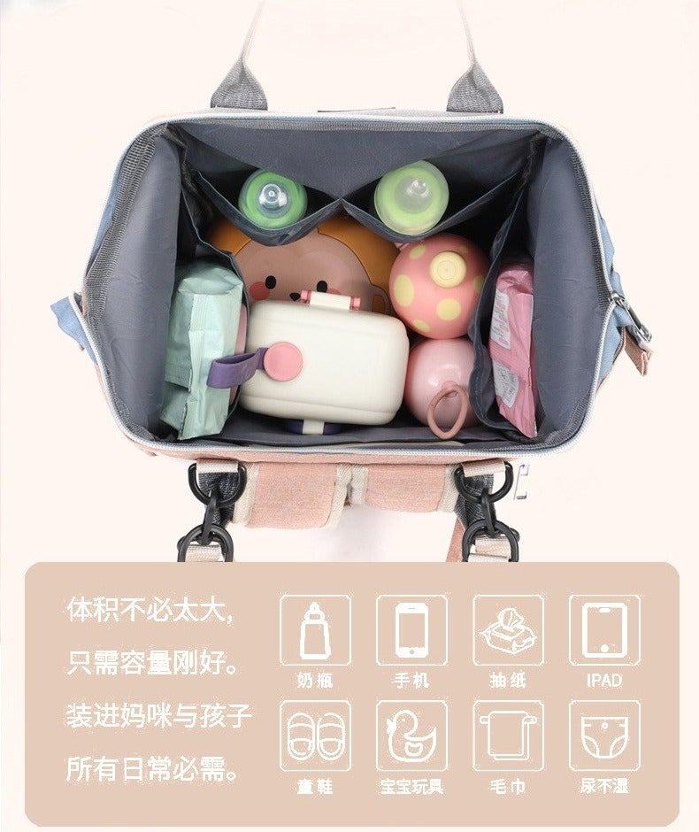 Multifunctional waterproof baby diaper backpack a bag and backpack for baby care essentials and travel for mothers - Image 4