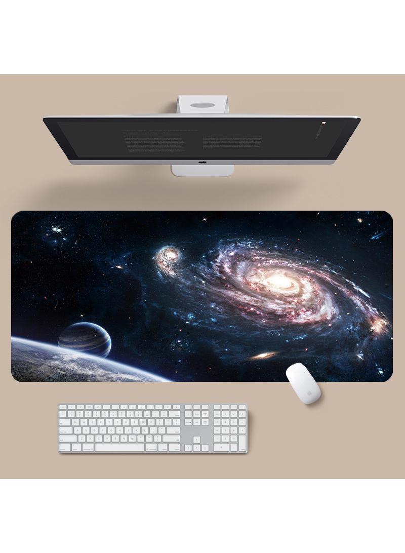 Y&D Starry Sky Pattern For Esports Games Gaming Mouse Pad Extended Large Mat Desk Pad Stitched Edges Mousepad Long Mouse Pad And Non-Slip Rubber Base Mice Pad 900X400X4mm - Image 1