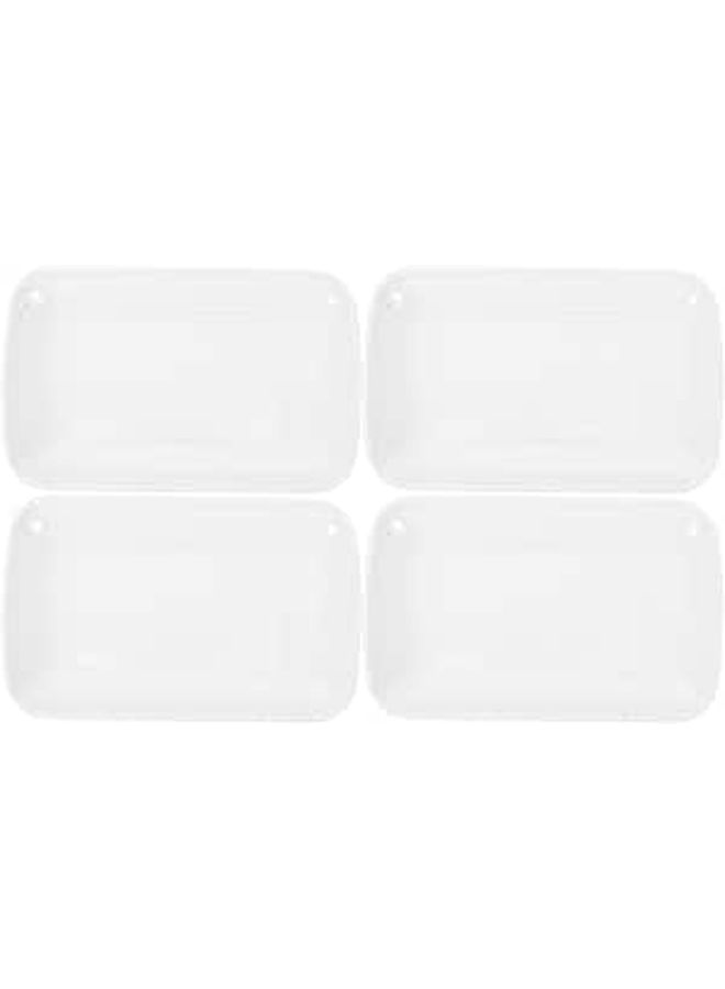 Melamine Rectangular Mixing Trays 19x12cm 4pcs for Party Barbecue Breakfast - Image 1