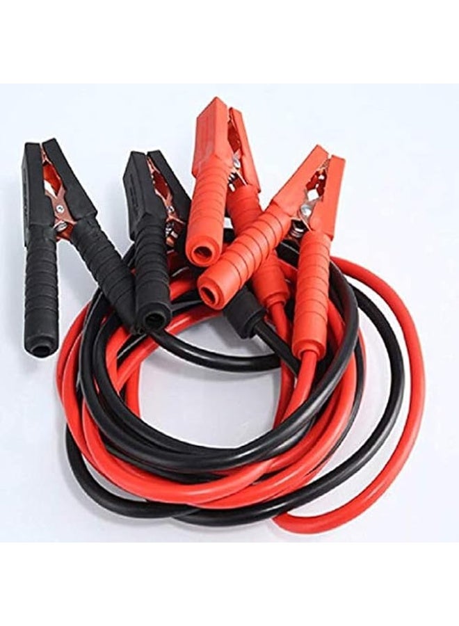 High Voltage Pure Copper Battery Jumper Cables - 400A Heavy Duty Booster Cables with Insulated Handles - Reliable Emergency Power Starter for Cars and SUVs. - Image 1