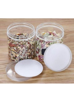 Clear Pet Jar With Plastic Lid 150Ml 4X4 X 8 Cm Set Of 12  Pieces