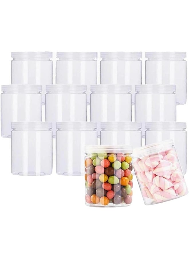 Generic - Clear Pet Jar With Plastic Lid 150Ml 4X4 X 8 Cm Set Of 12  Pieces - Image 1