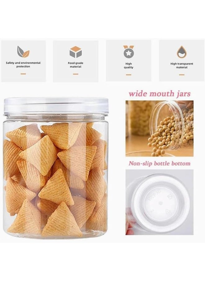 Generic - Clear Pet Jar With Plastic Lid 150Ml 4X4 X 8 Cm Set Of 12  Pieces - Image 1