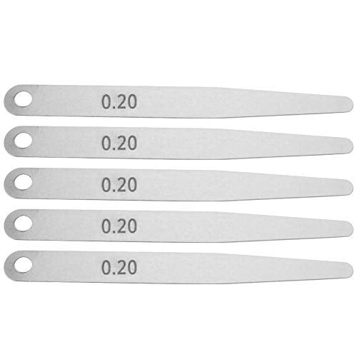 Hilitand 5pcs Feeler 0.2 Thickness Feeler Metric Filler Thickness Gage Measurement Tool(0.2) - Image 1