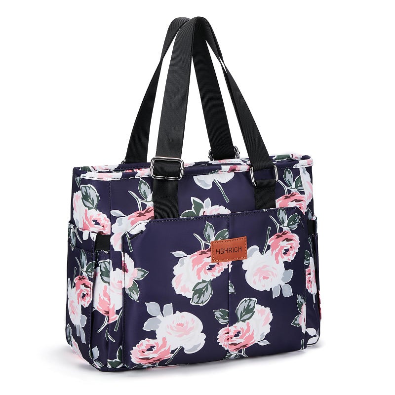 HSHRICH Lunch Bag Lunch Box Women Large Tote Lunch Bags Men Women Leakproof Insulated Lunch Cooler Bag for Adults Peony 14L - Image 2