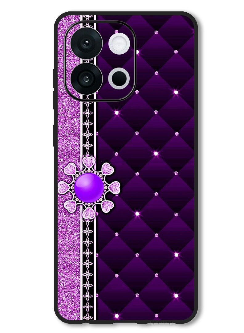 Theodor Case Compatible with OnePlus 13T 6.32 Inch Protection Shockproof Bumper Cover Purple Stappers - Image 1