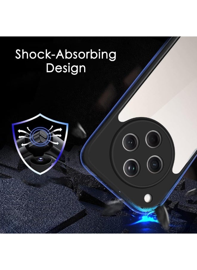 جراب حماية ممتص للصدمات لهاتف Oppo Find X8 5G مصنوع من السيليكون TPU ومتين للغاية وآمن للغاية مع كاميرا مثالية باللون الأسود