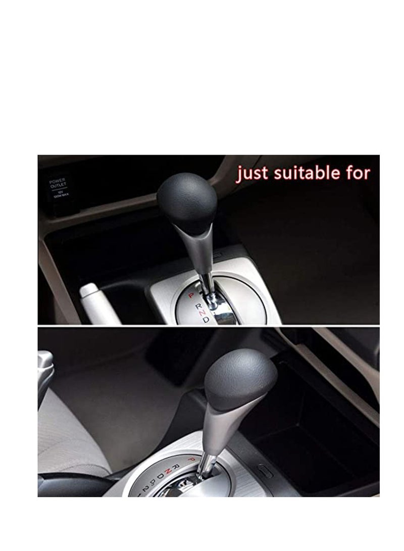 Y&D DIY Installation, Professional Designed, Automatic Transmission, Non-slip Leather Gear Knob Stick Covers AT for CIVIC 2006-2011 Ciimo 2011-2015 Shifter Red & Black Type T  - Image 2