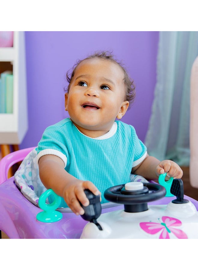Bright Starts 3-In-1 Little Speedster Car Walker, Purple Power, Baby Activity Walker For Girls/Boys, 6 Months+ - Image 5