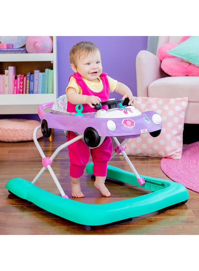 Bright Starts 3-In-1 Little Speedster Car Walker, Purple Power, Baby Activity Walker For Girls/Boys, 6 Months+ - Image 2