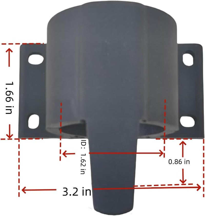 Patcae Replacement 7-Way Round Trailer Harness Plug Protector 7 Pin Trailer Cover Holder for Towing Trailer Camper RV Boat - Image 2