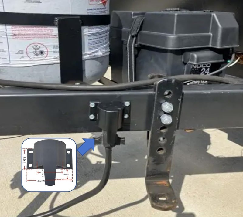 Patcae Replacement 7-Way Round Trailer Harness Plug Protector 7 Pin Trailer Cover Holder for Towing Trailer Camper RV Boat - Image 3