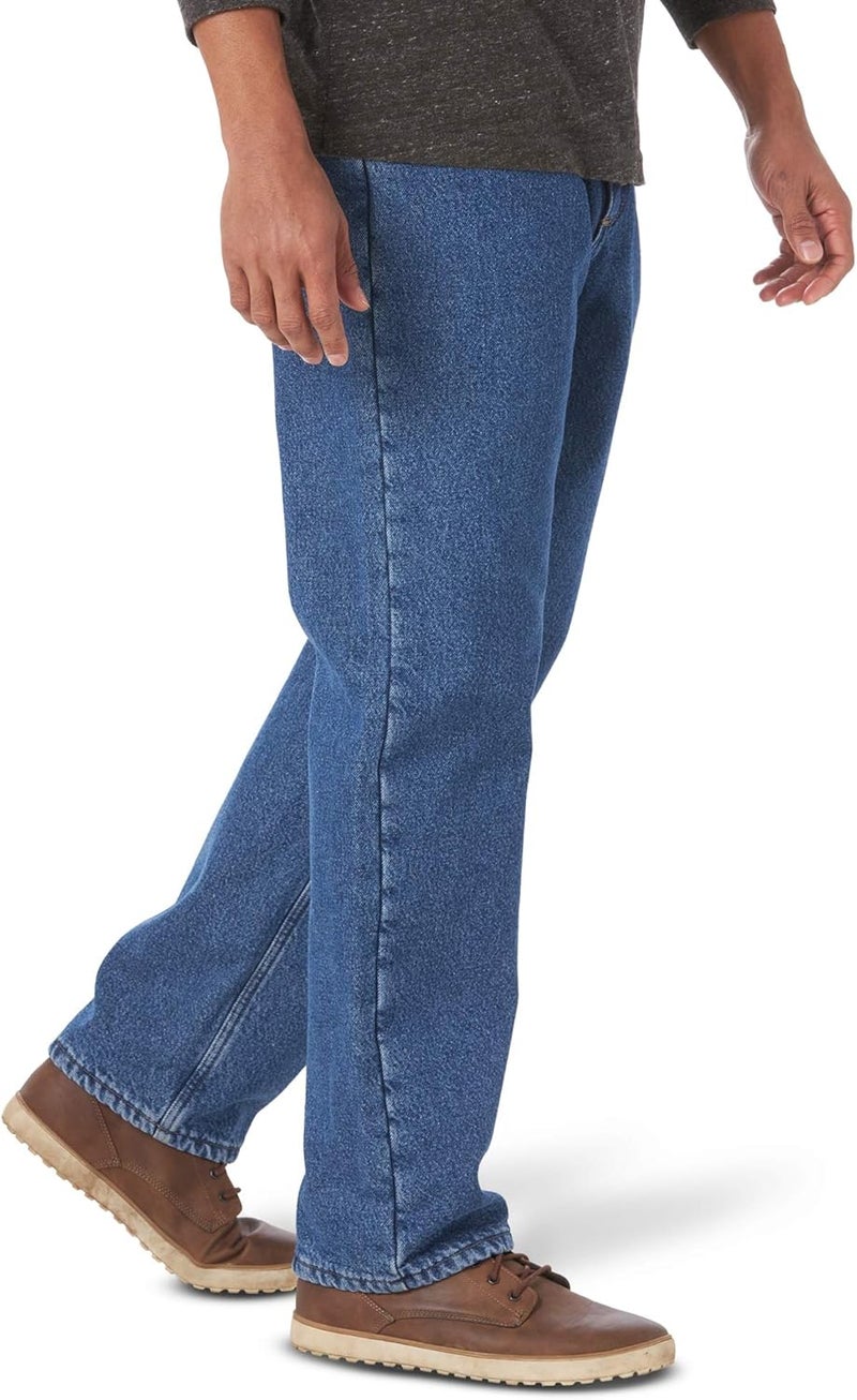 Wrangler Authentics Men's Fleece Lined 5 Pocket Pant - Stonewash - 32W X 34L - Image 2