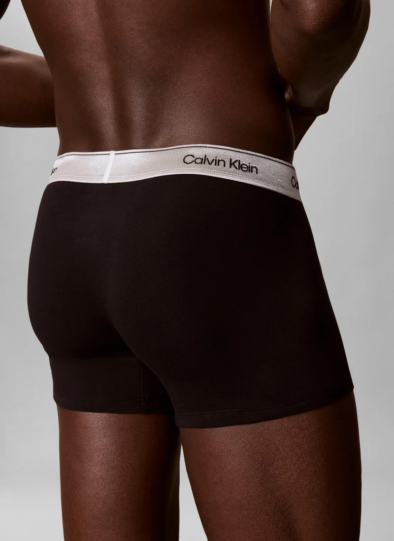 Calvin Klein  3 Pack Trunks - Icon Cotton Stretch for Men | Best Price UAE