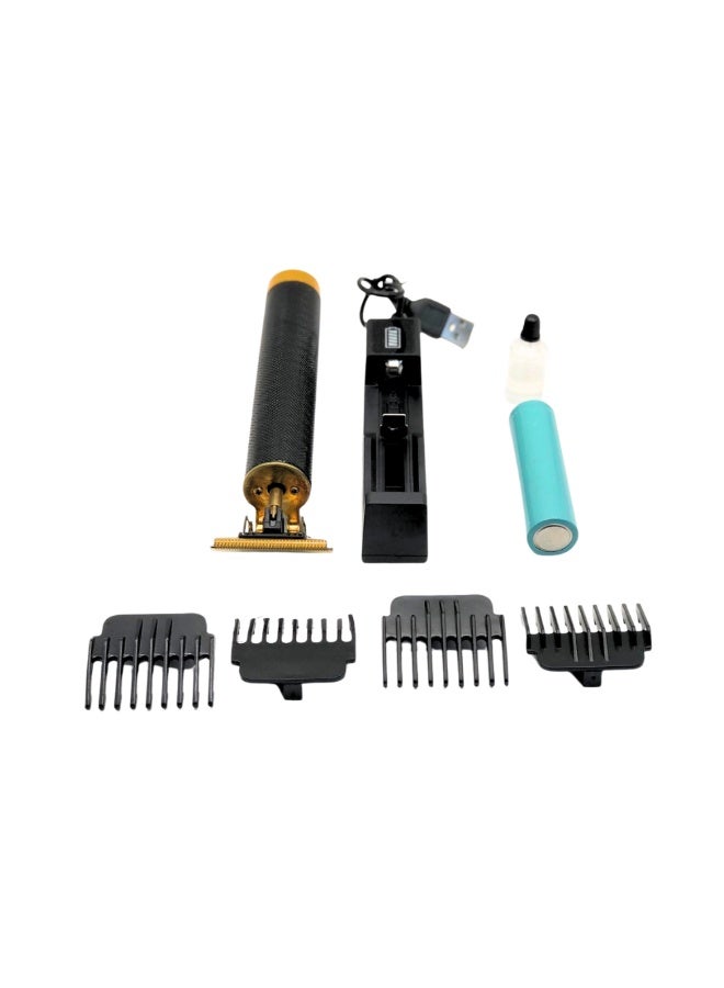 فينتدج تي 9 ماكينة قص الشعر الاحترافية T9 من VINTAGE | ماكينة قص شعر لاسلكية قابلة لإعادة الشحن مع رأس زيت بمسافة 0، ومحرك قوي، وشحن USB (مدة شحن من ساعتين إلى ثلاث ساعات)، ومظهر معدني، وملحقات كاملة مع مجموعة زيت متضمنة. - Image 2