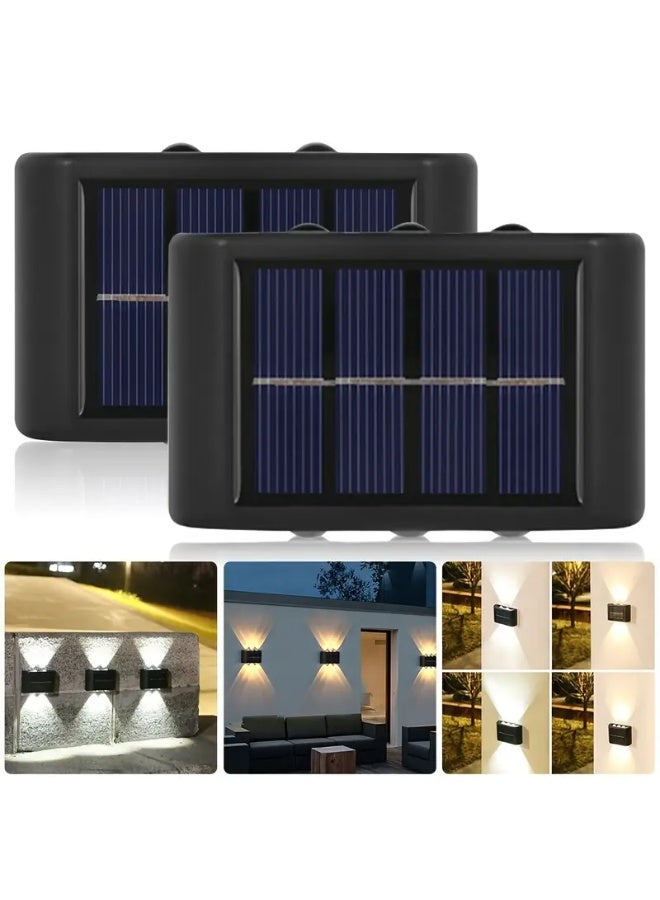Generic 2PCS Solar Ligh Led Lights Outdoor Sun Light Garden Street Landscape Balcony Decoration Solar Wall Light Outdoor Easy To Install For Garden Driveway Access Wall Lights  - Image 2