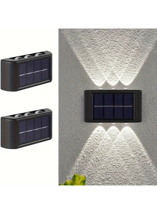 Generic 2PCS Solar Ligh Led Lights Outdoor Sun Light Garden Street Landscape Balcony Decoration Solar Wall Light Outdoor Easy To Install For Garden Driveway Access Wall Lights  - Image 3
