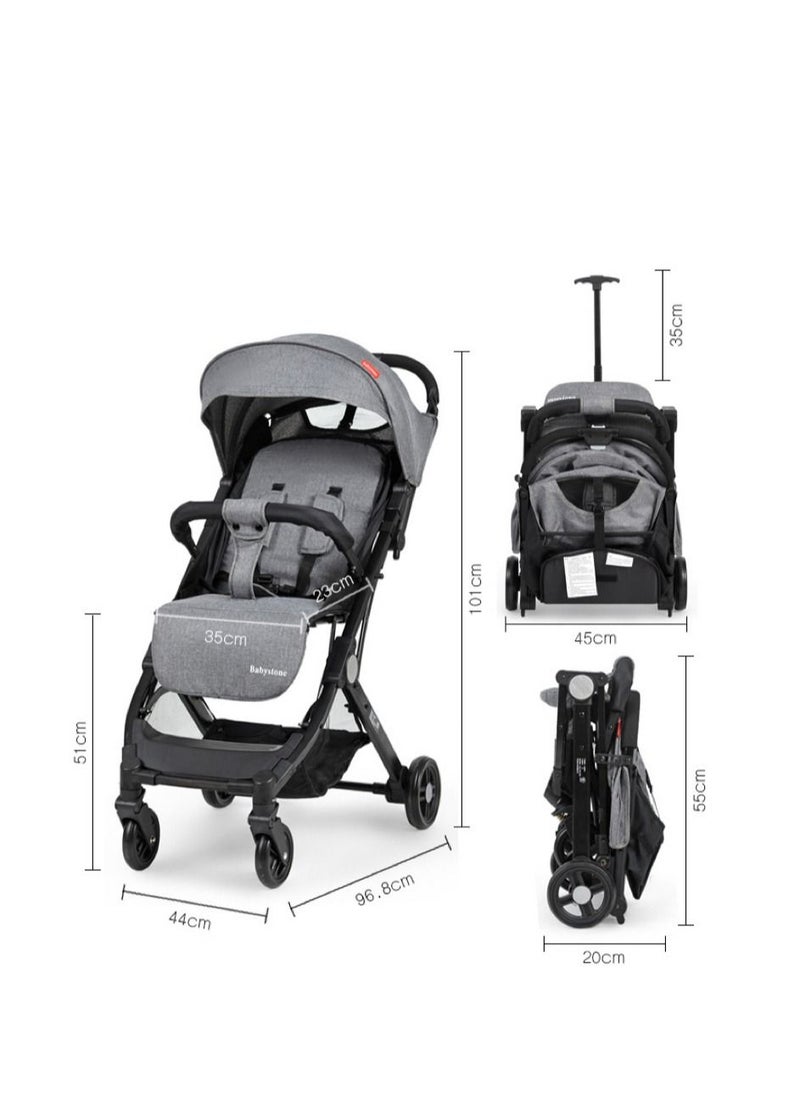 Generic - Portable Stroller for traveling, easy folding type can use in airline cabinet(BLACK) - Image 1