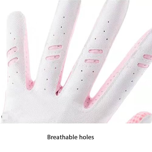CINGHI LUSSO Kids Golf Glove Girls Pink Golf Glove Breathable and Wear-Resistant Children's Golf Gloves Boys Left Hand and Right Hand L - A Pair - Image 4
