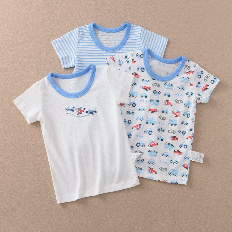 Children'S T-Shirt Short-Sleeved Girl'S Cartoon Summer All-Match Base Songyou Xisongwu New Japanese Breathable Mesh - Image 1