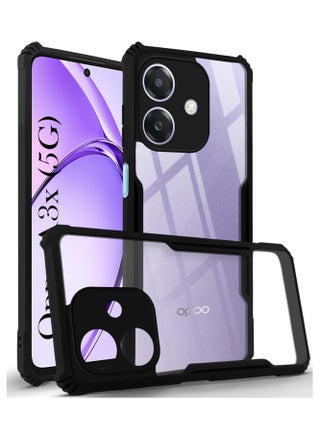 Case for Oppo A3 / Oppo A3x Clear Cover Hard PC Back Cover with Shockproof TPU Black Border 360 Degree Impact Resistant non-Yellowing Transparent Cover For Oppo A3 / Oppo A3x - pzsku/Z181A6D79A1D497315132Z/45/_/1726172676/9bf8b4ac-775e-42f6-bc6d-d0b3a2a18b7c