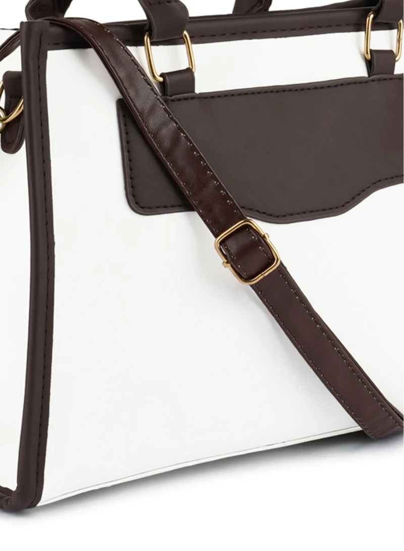 London Rag Off White Block Tote Bag