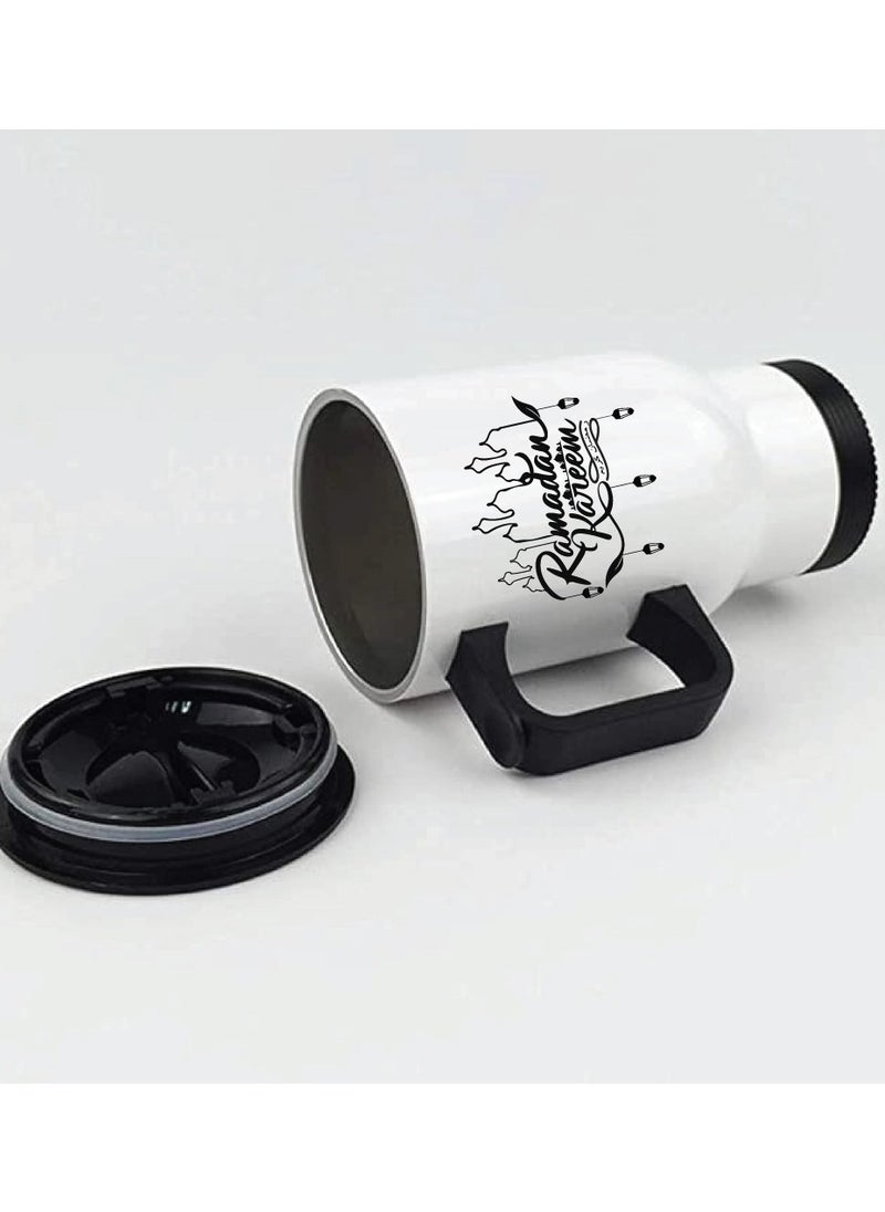 PRINTSHOP4ME Ramadan Stainless Steel Travel Mug - Gift for Ramadan - Friends - Colleagues - Ramadan Coffee Mug for Hot or Cold Beverages  - Image 4