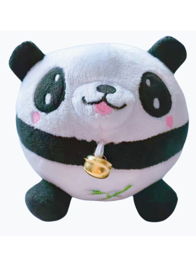 Vibration Ball Music Bouncing Pet Toy Baby Doll Repeat Speaking Toy Electronic-Color:Panda-Specifications:English Remote Control Version】 - Image 1
