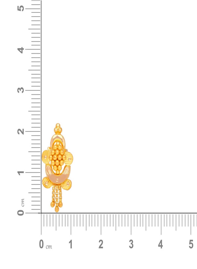 Malabar Gold and Diamonds 22KT 916 Gold Drops Earrings for Women FLER211 - Image 3