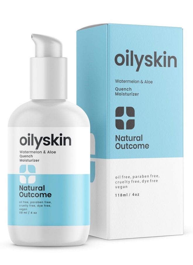 natural outcome - Natural Outcome Oily Skin Moisturizer | Oil Free Daily Facial Moisturizer Gel w/Hyaluronic Acid | Watermelon & Aloe Vera Hydrating Face Lotion | Non-Greasy Lotion for Oily Skin Types | 4 oz - Image 1
