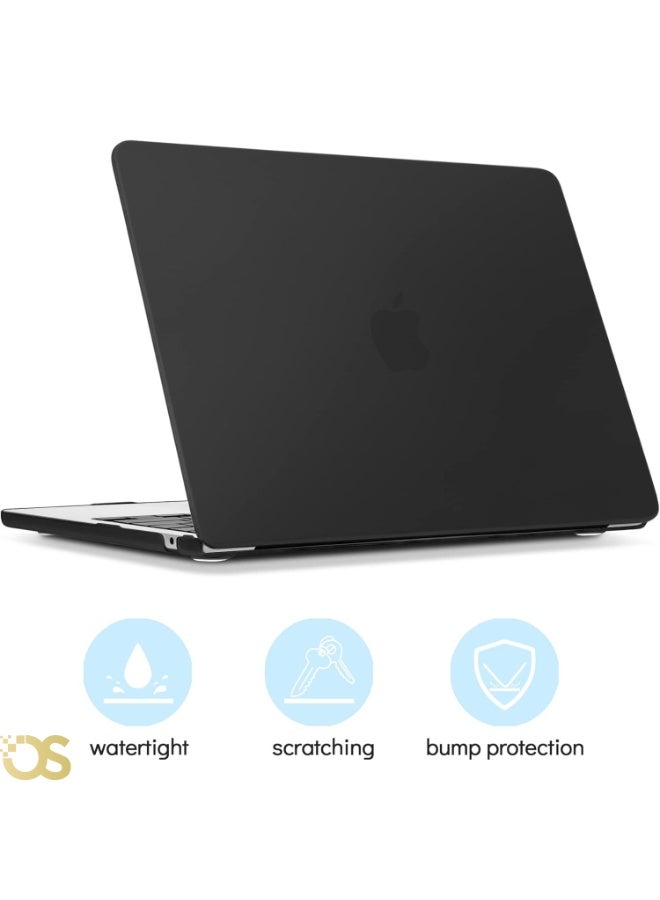 OS Hard Shell Protective Case for MacBook Air 13.3-inch — Matte Black — Compatible with A1932, A2179 & A2337 Models - Image 4