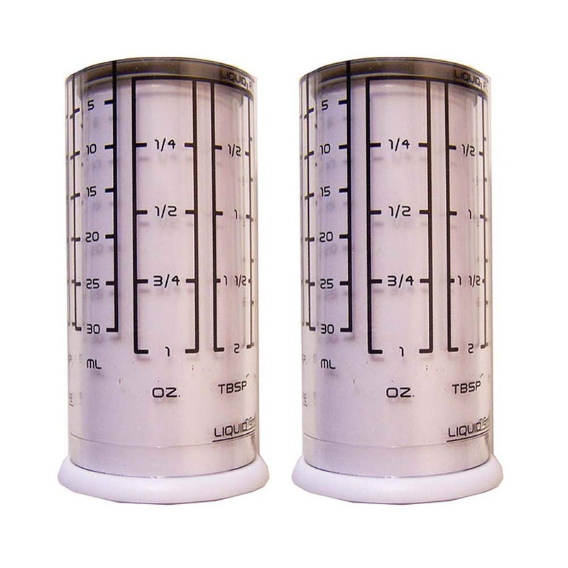 Kitchenart Adjustable Measuring Cups 2 Pack - for Liquid Dry Semi-Solid Adjustable Measuring Cups Plastic