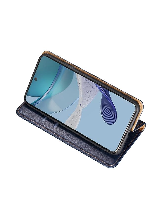 S-TOP Case For Honor 90 5G Gloss Oil Solid Color Magnetic Leather Phone Case - Image 4