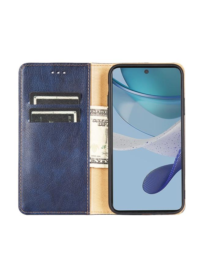 S-TOP Case For Honor 90 5G Gloss Oil Solid Color Magnetic Leather Phone Case - Image 3