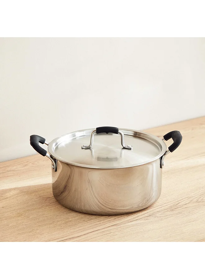 Home Box Glisten Triply Casserole with Steel Lid 32 x 14 x 24 cm