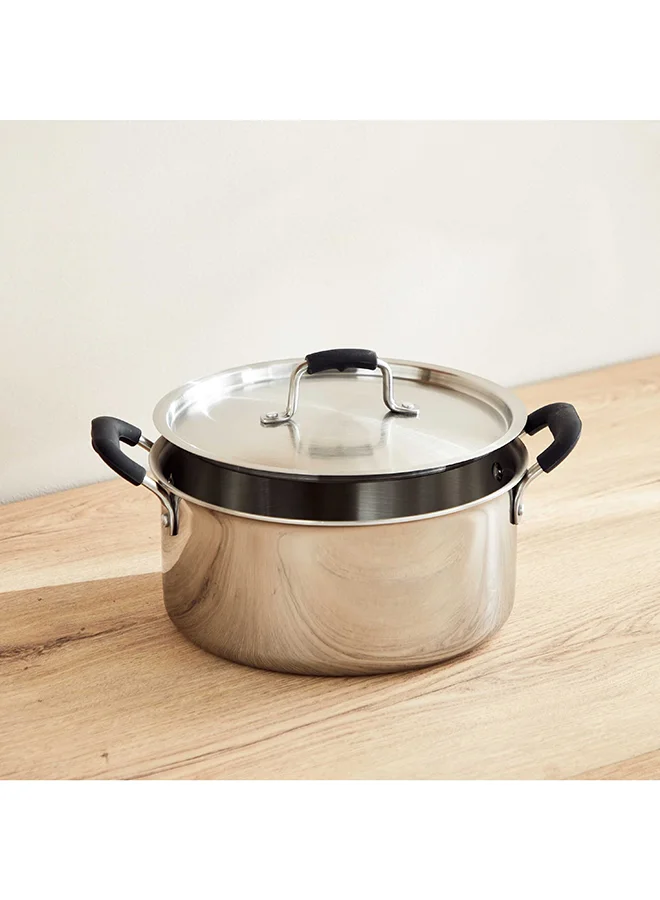 Home Box Glisten Triply Casserole with Steel Lid 32 x 14 x 24 cm