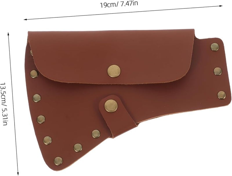 غطاء واقي لرأس الفأس من الجلد لفأس أدوات الحدائق والعمل في الهواء الطلق - Image 3